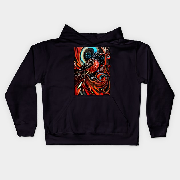 Firebird II Kids Hoodie by Mistywisp